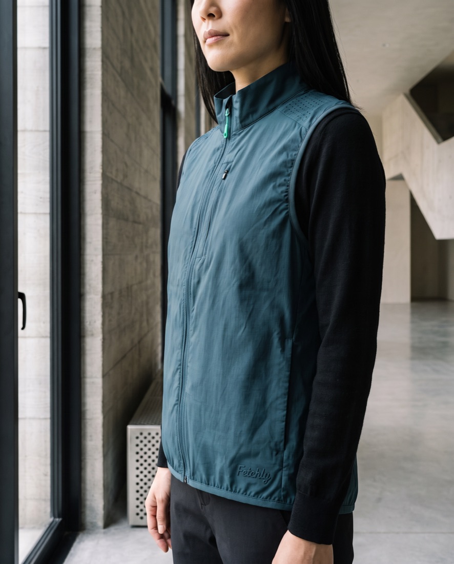 Wind vest, detail